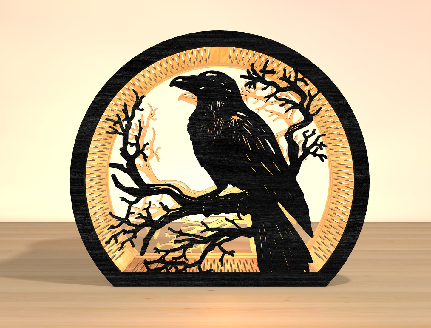 Raven Lantern Laser Cut File Bundle for Glowforge xTool LightBurn 6 Designs