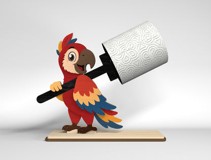 Safari Animal Toilet Roll Holder SVG Bundle for Glowforge and LightBurn