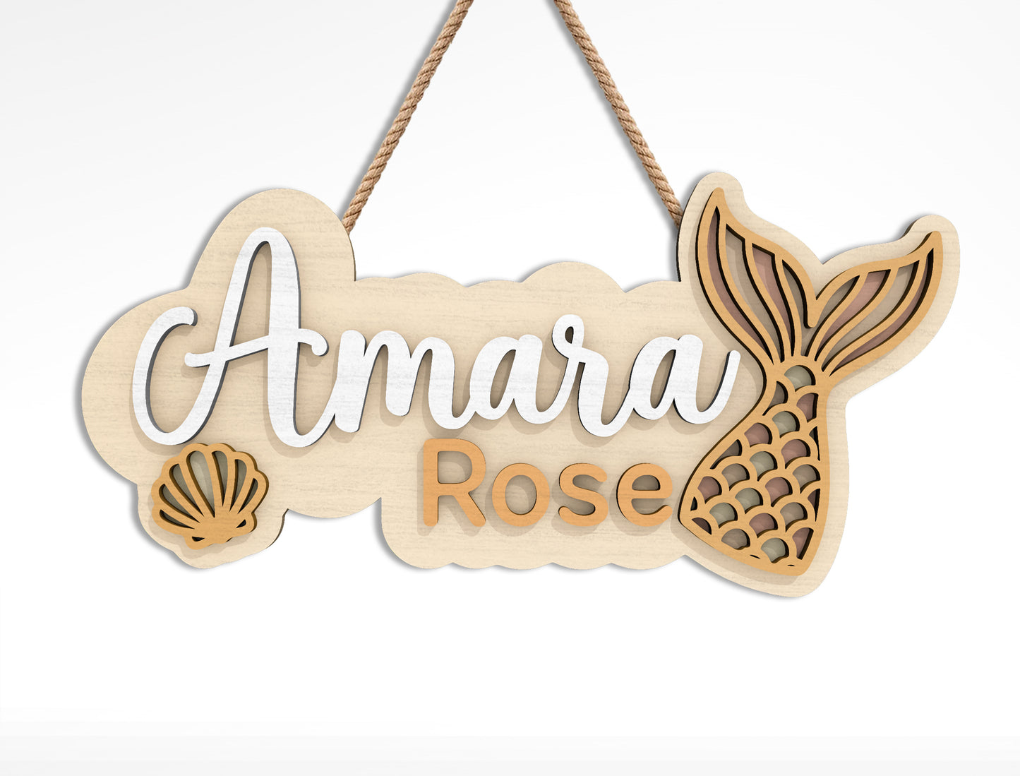 Nursery Name Sign SVG Bundle – Kids Room Decor for Glowforge and xTool