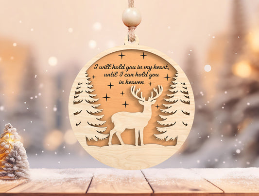 Winter Forest Memorial Ornament SVG Bundle for xTool and Glowforge