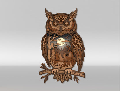 Multilayer Wildlife Animal SVG Bundle for Glowforge xTool LightBurn 10 Designs