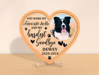 Heart Pet Memorial SVG Bundle Photo Frame for Glowforge and xTool