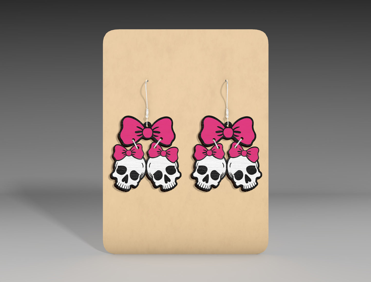 Halloween Stud Earrings SVG Bundle 9 Designs for LightBurn Glowforge xTool