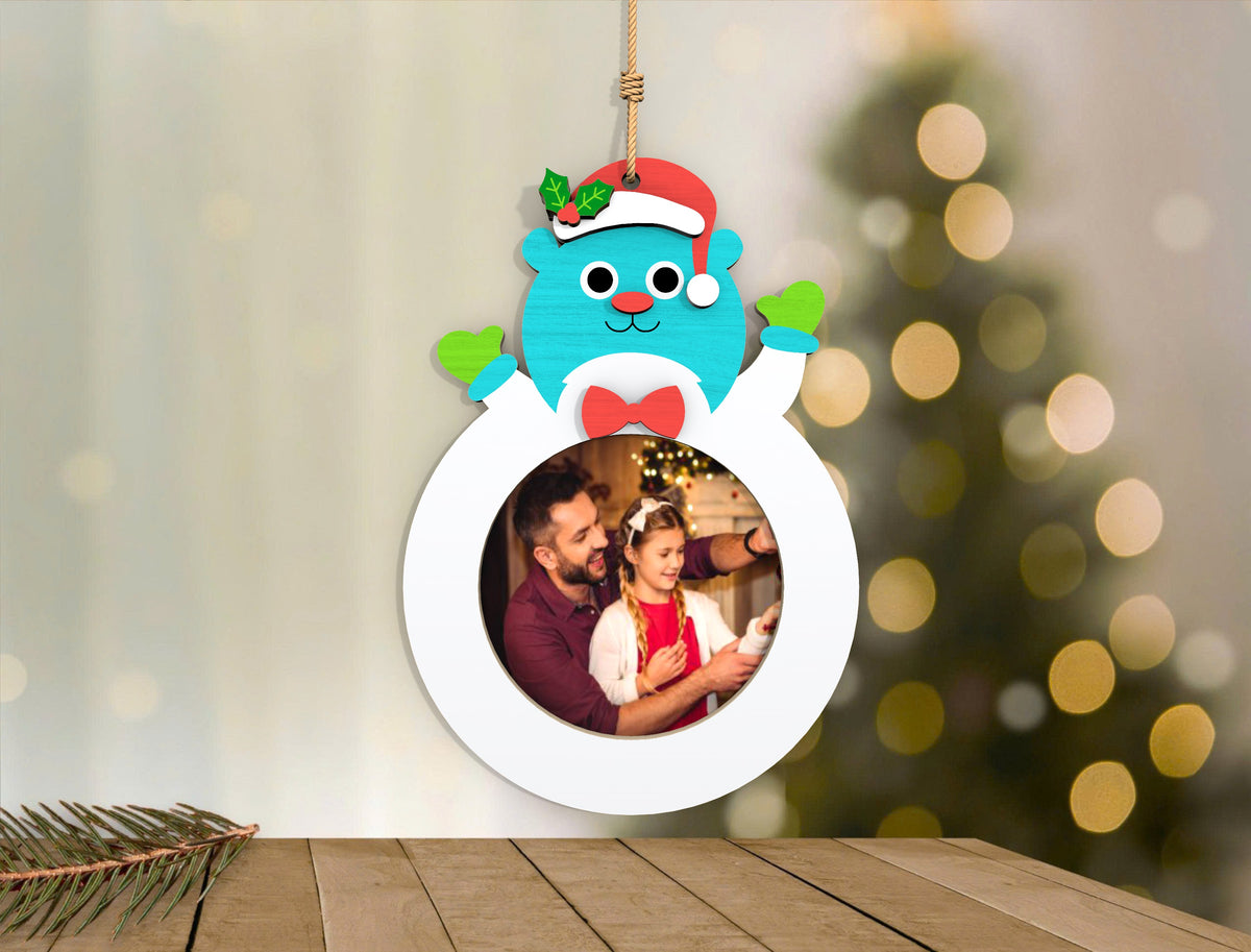 Christmas Character Photo Ornament SVG Bundle 9
