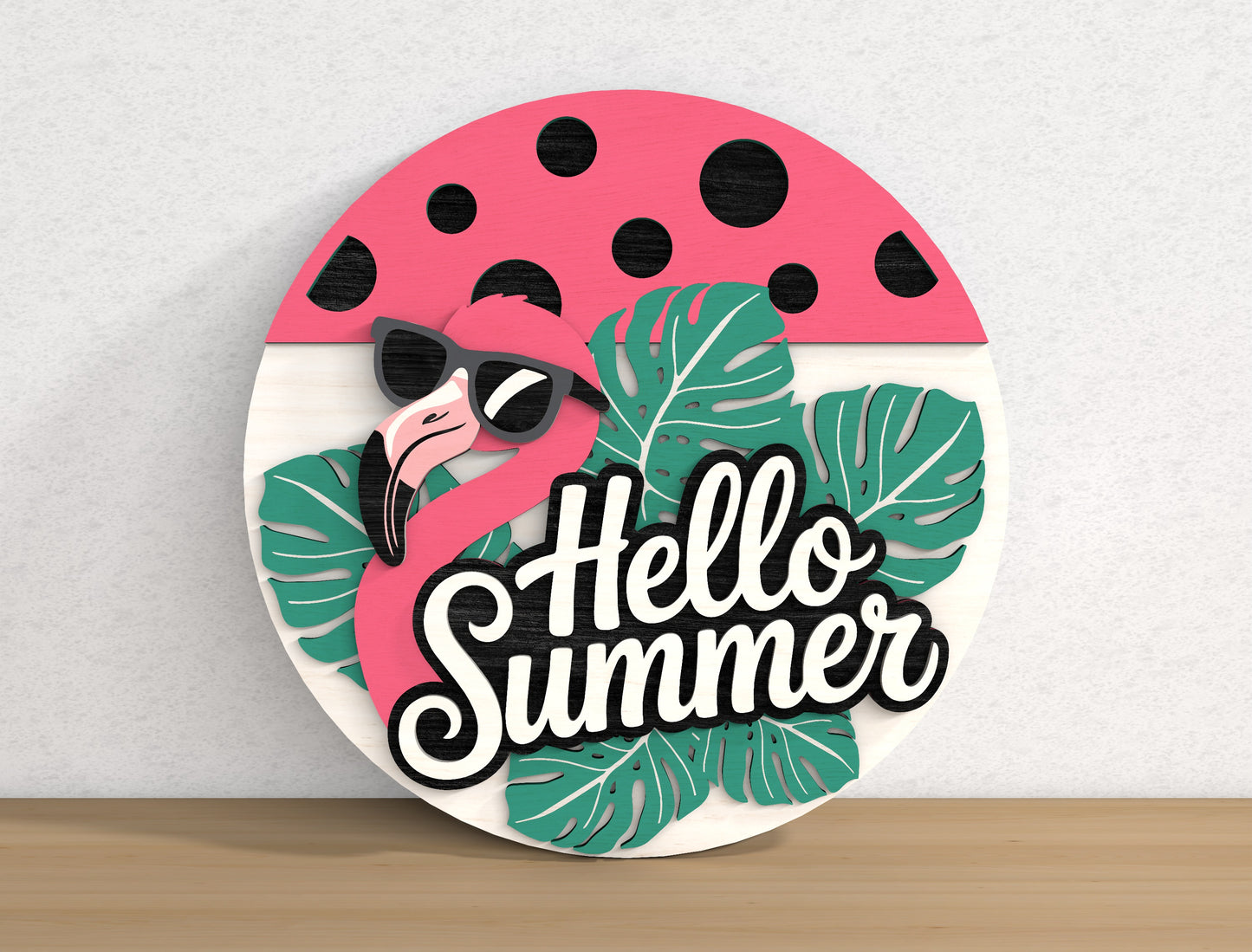 Hello Summer Door Hanger SVG Bundle with 9 Seasonal Sign Designs