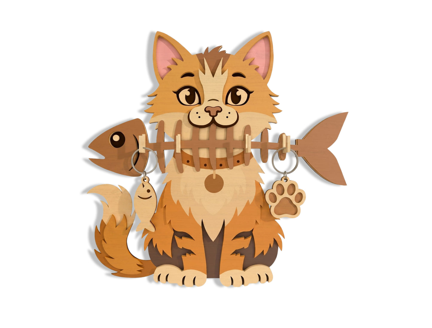 Animal Key Holder SVG Bundle for Glowforge, xTool, or LightBurn