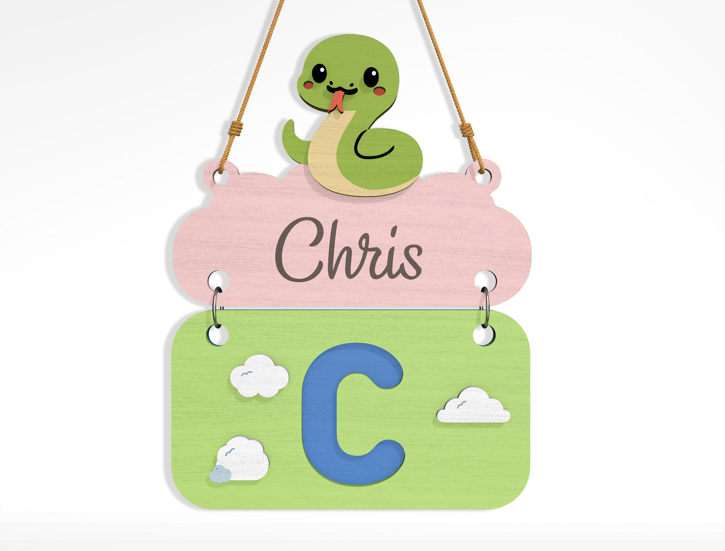Alphabet Name Sign SVG Bundle File for Glowforge and xTool