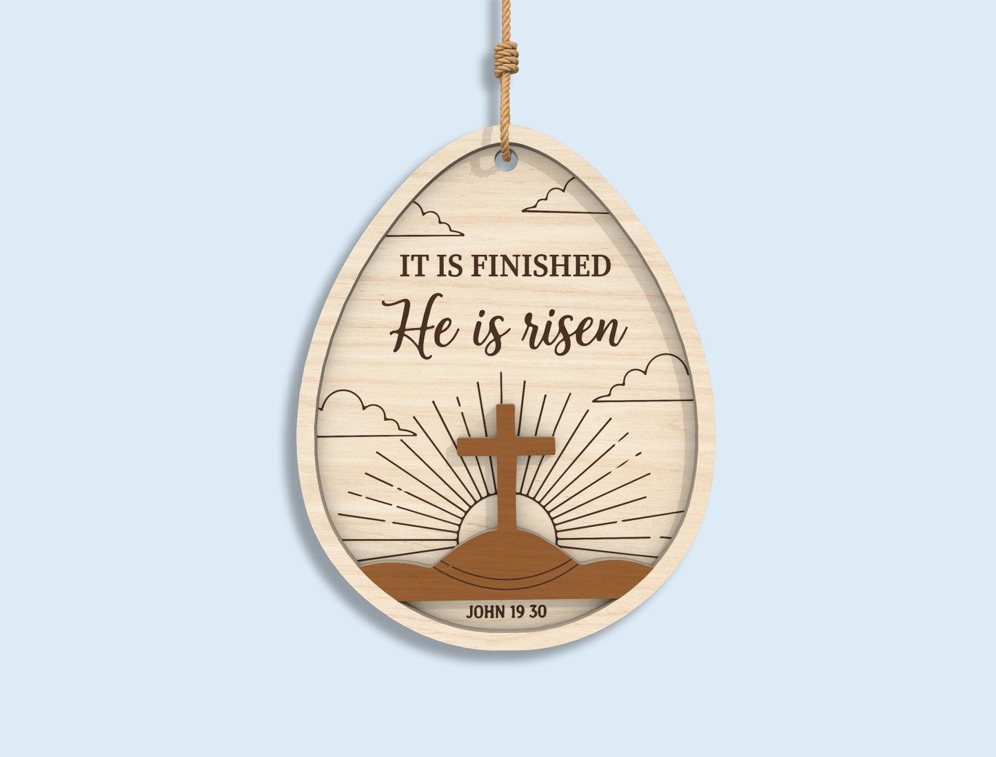 Christian Easter Egg Ornament SVG Bundle for LightBurn and Glowforge