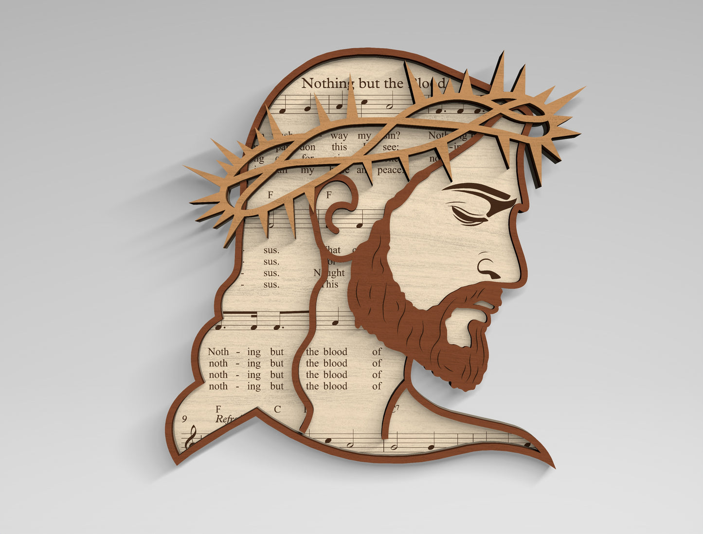 Jesus Crown of Thorns SVG 9 Christian Art Designs for Glowforge and xTool