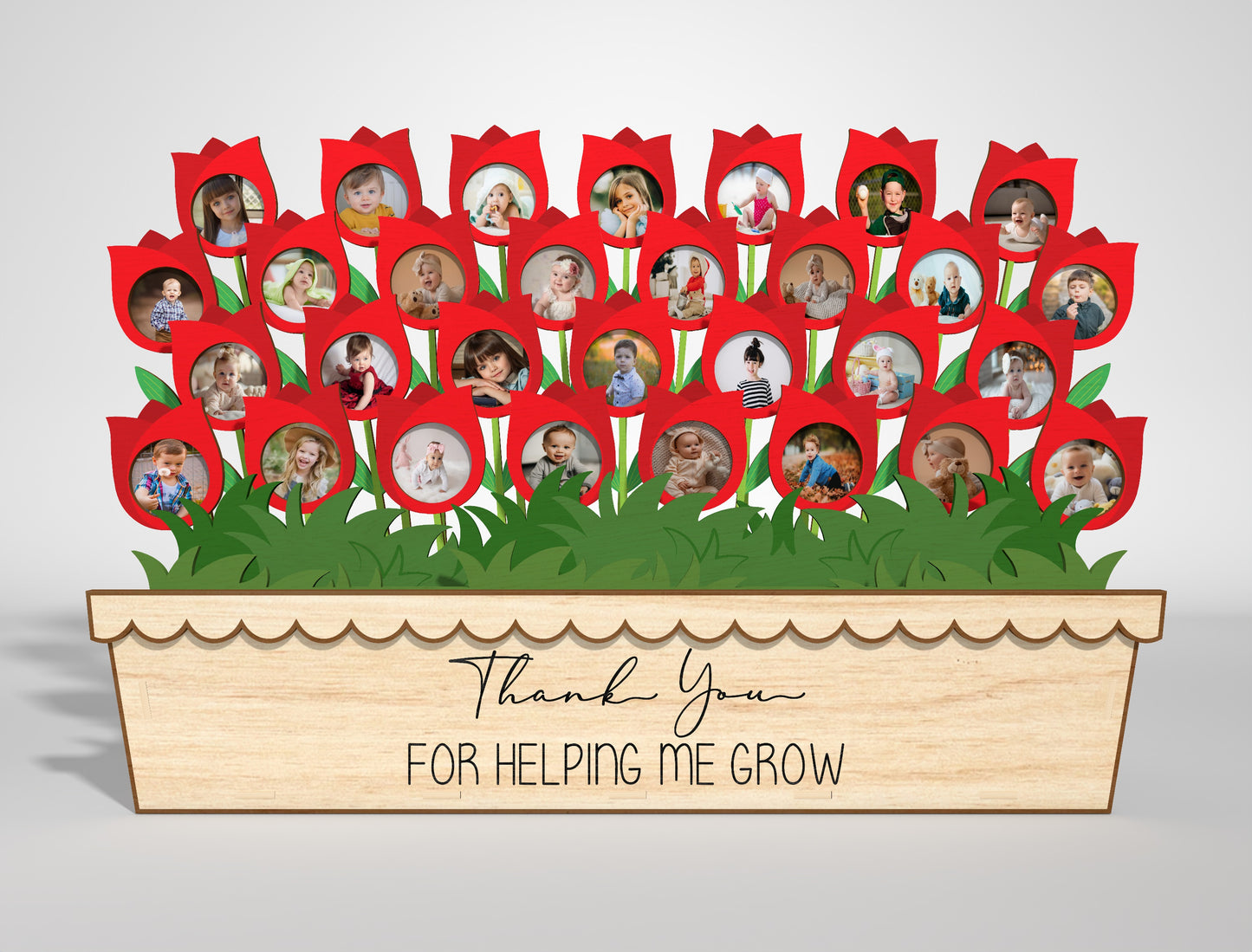 Teacher Flower Photo Frame SVG Bundle Laser Cut File for Glowforge and LightBurn