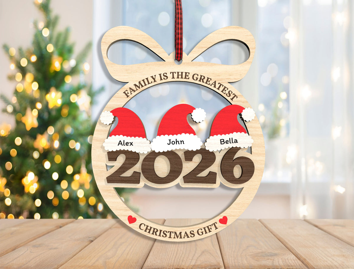 Family Is The Greatest Christmas Gift Ornament SVG Bundle 9