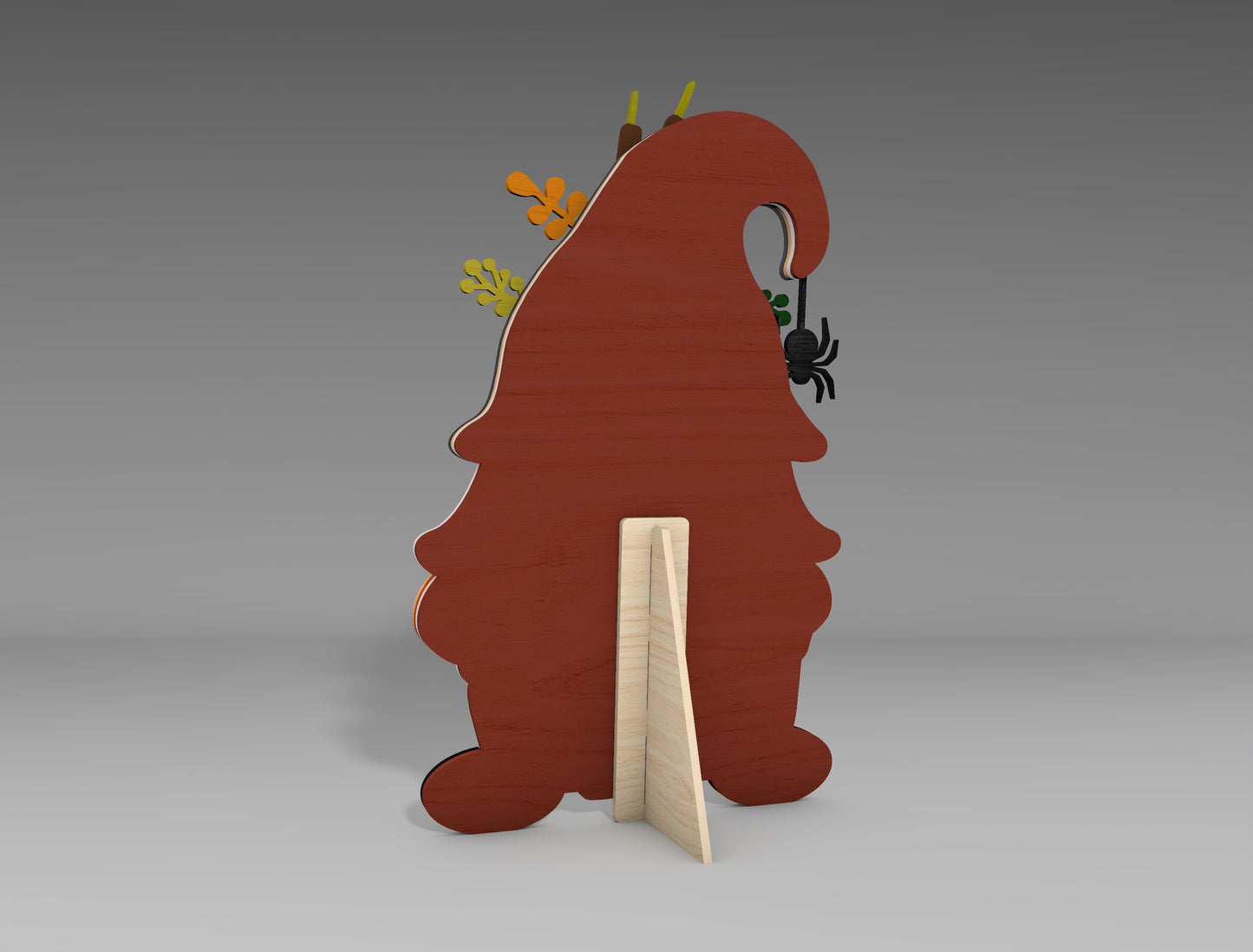 Halloween Gnome Standing Decor SVG Bundle for Glowforge xTool LightBurn