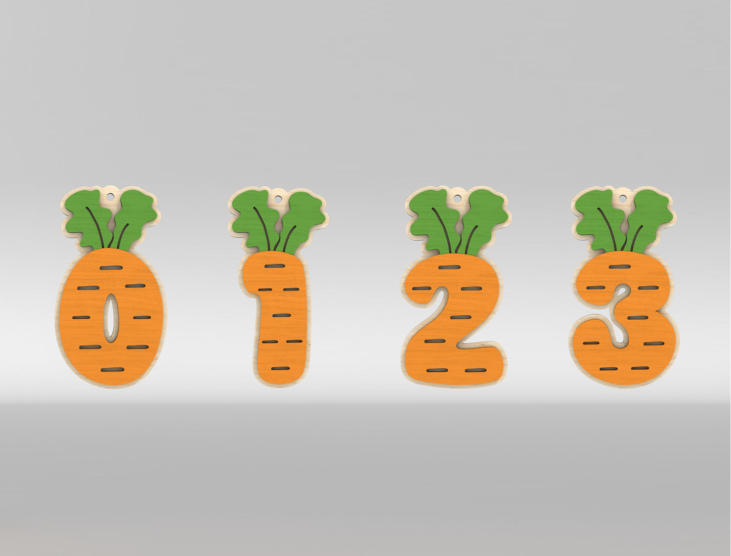 Easter Carrot Basket Tags SVG Alphabet Number Name Tags for LightBurn and xTool
