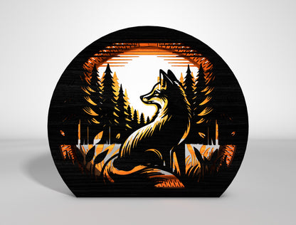 Wildlife Round Lantern SVG Bundle Laser Cut File for Glowforge and LightBurn