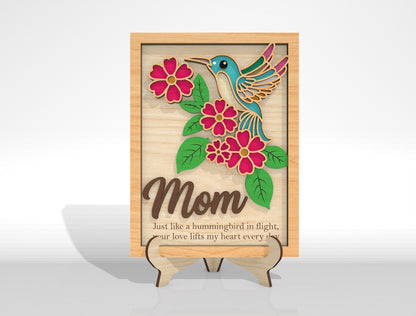 Hummingbird Floral Frame SVG Bundle for Glowforge and LightBurn