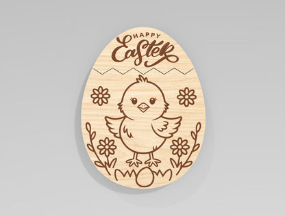 Easter Egg Money Holder SVG Bundle Laser Cut File | 9 Easter Egg Designs | Spring Gift Decor | Glowforge, xTool, LightBurn, etc.