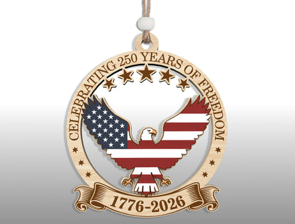 USA 250th Anniversary Ornament SVG Bundle for Glowforge