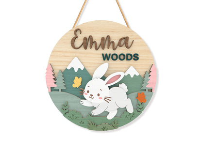 Personalized Baby Name Door Sign SVG for xTool and Glowforge