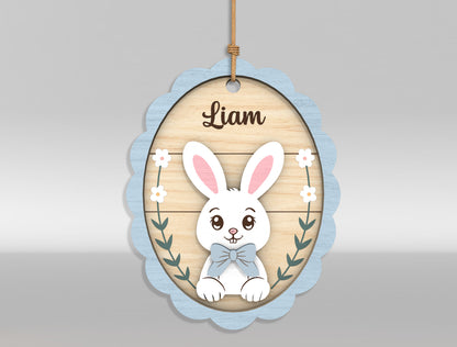 Easter Bunny Basket Tag SVG Bundle 18 Designs for Glowforge and xTool