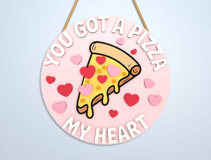 Valentine Round Sign Laser Cut File Bundle | Love & Christian Quotes SVG Set | Wooden Tiered Tray Decor Design | Glowforge, xTool, LightBurn, etc.