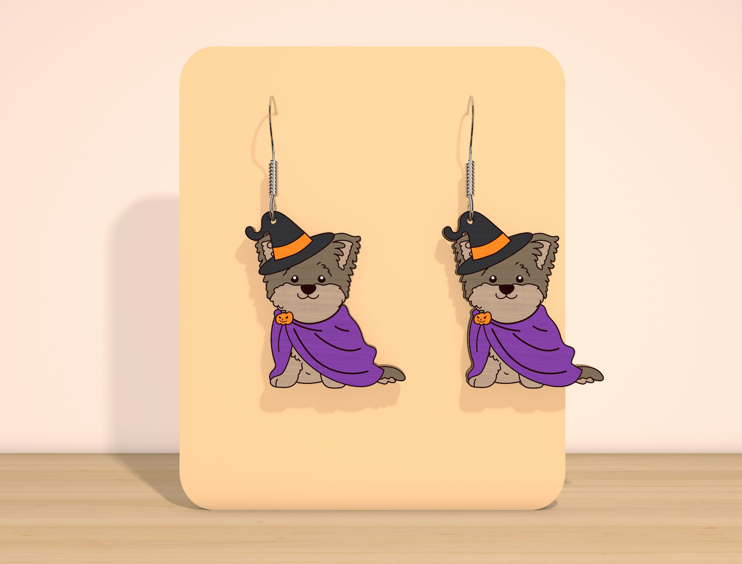 Halloween Dog Earrings SVG Bundle for Glowforge xTool LightBurn 10 Designs