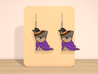 Halloween Dog Earrings SVG Bundle for Glowforge xTool LightBurn 10 Designs