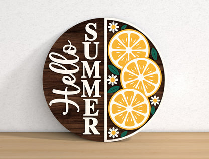 Fruit Summer Door Hanger SVG Bundle for xTool and Glowforge