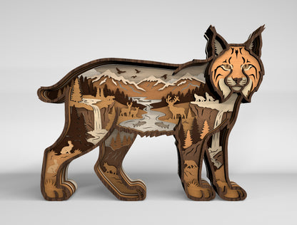 Wildlife Multilayer SVG Bundle 10 Designs for Glowforge xTool LightBurn