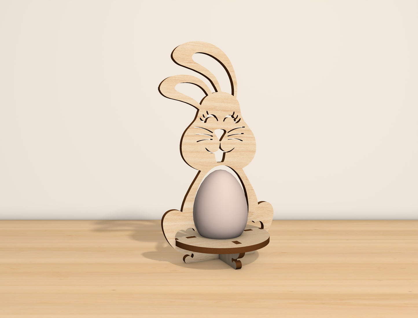 Easter Bunny Egg Holder Stand SVG Bundle 8 Designs for Glowforge and xTool