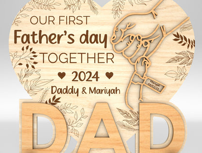 Father's Day Dad Love Sign SVG Laser Cut File for xTool and Glowforge