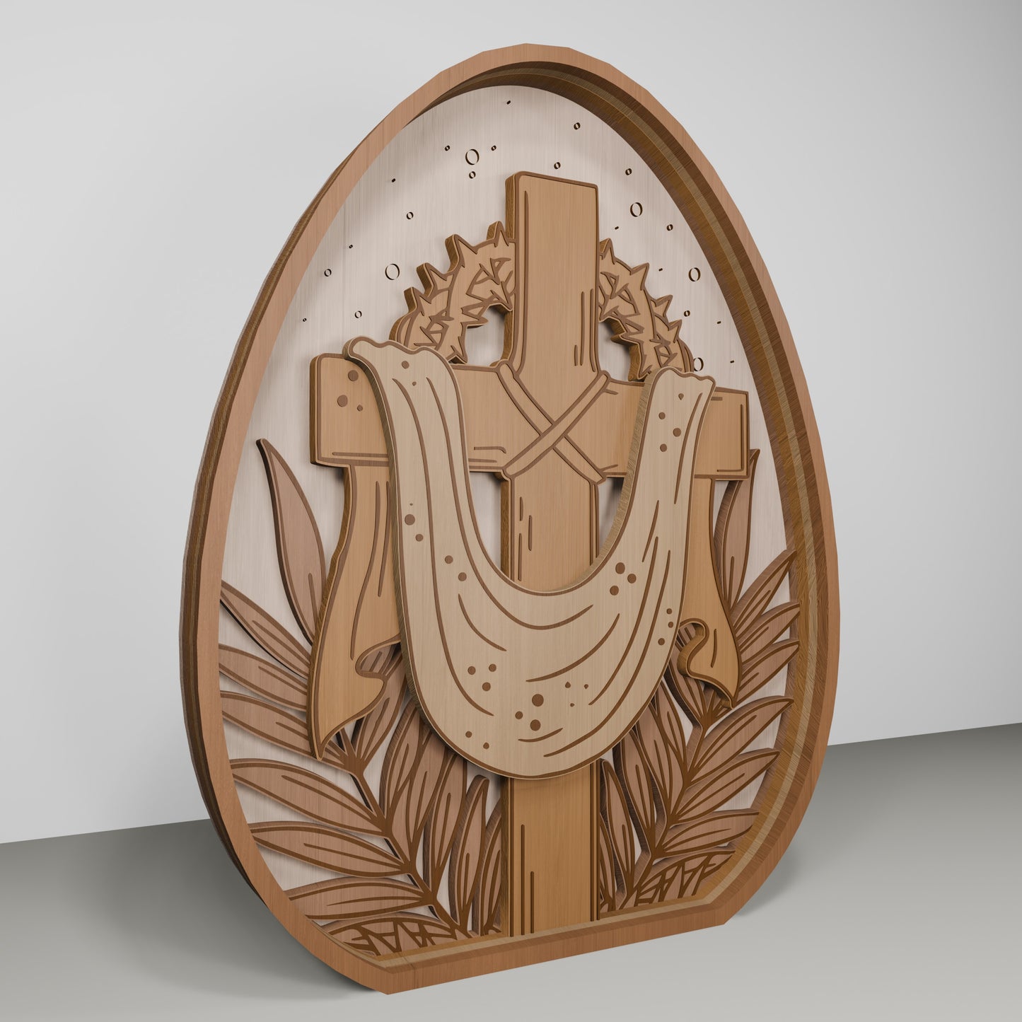 Christian Easter Jesus Cross Tabletop Scene Set SVG for LightBurn and xTool