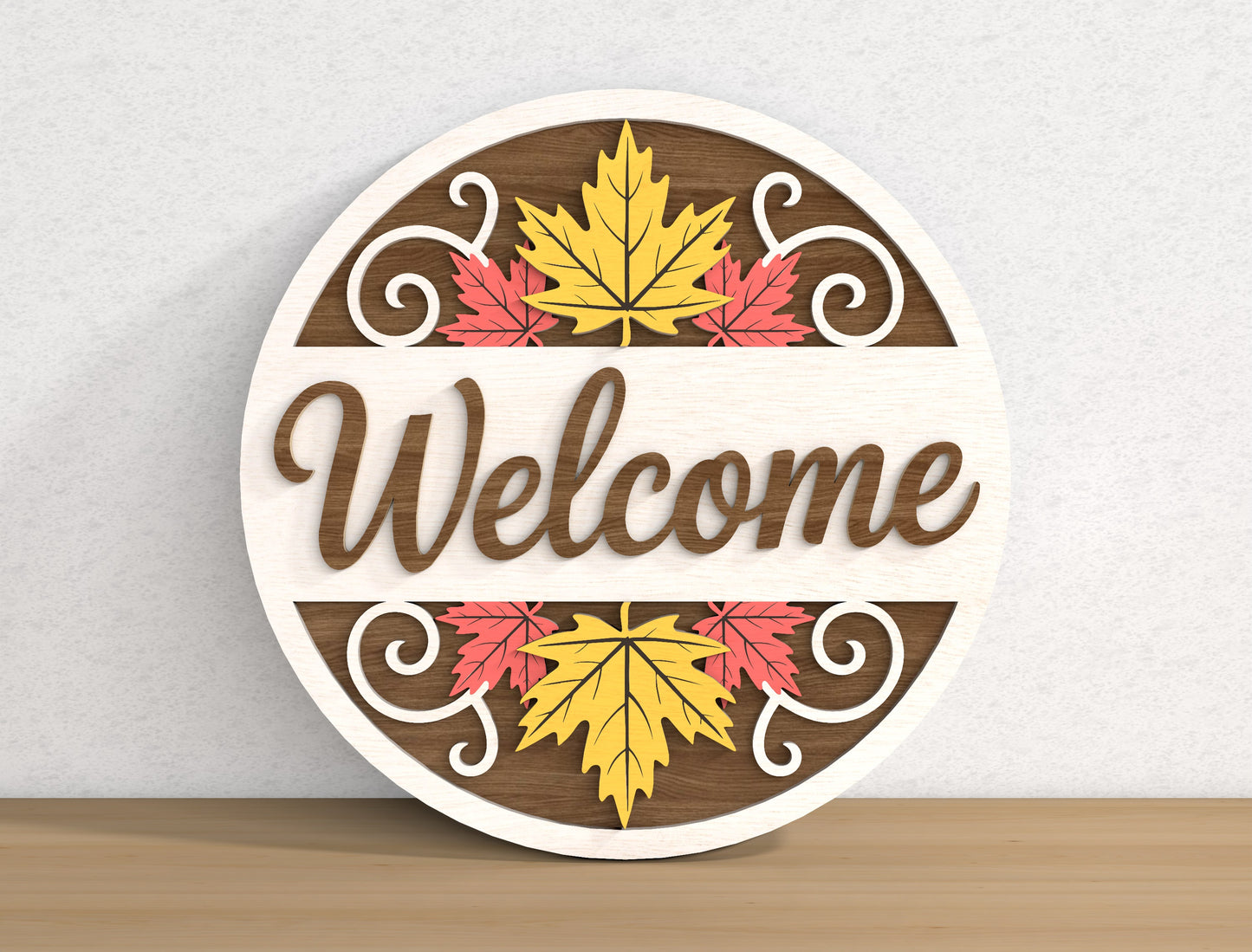 Fall Door Hanger SVG Bundle for Glowforge xTool LightBurn 9 Designs