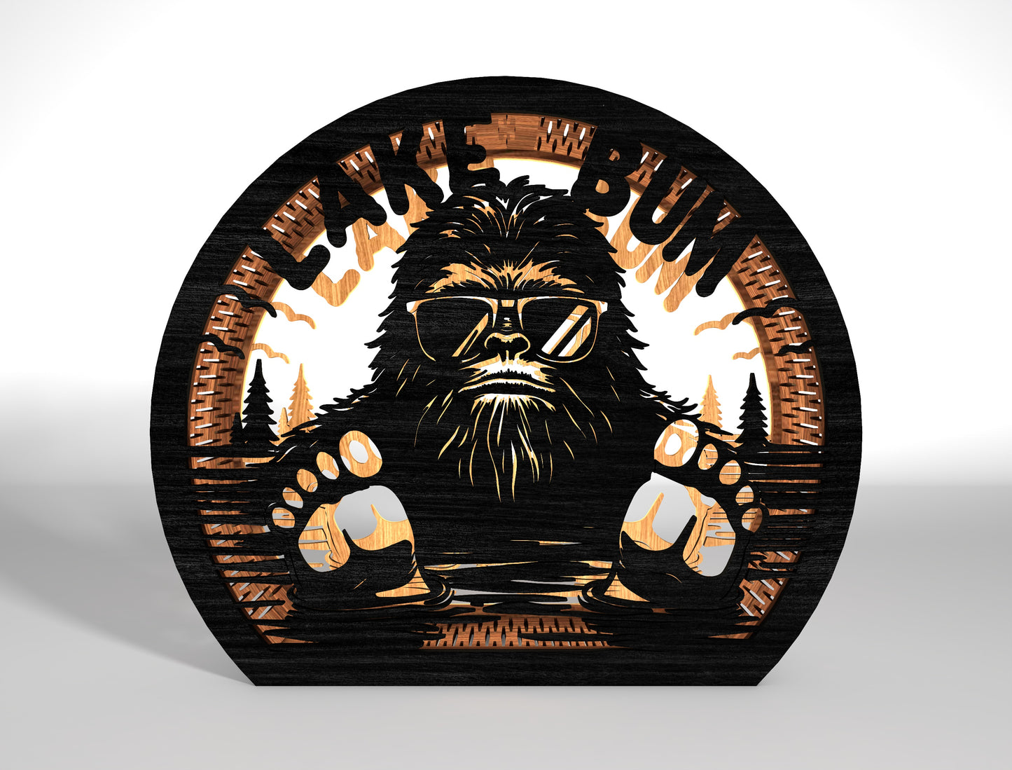 Bigfoot Sasquatch Walking SVG Bundle 9 Designs for LightBurn Glowforge xTool
