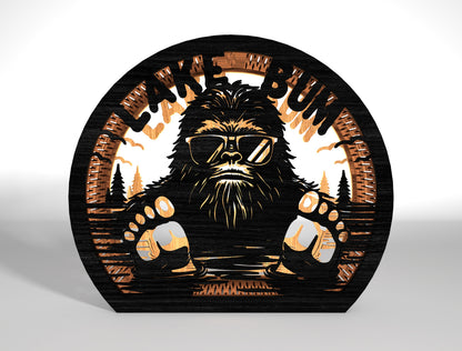 Bigfoot Sasquatch Walking SVG Bundle 9 Designs for LightBurn Glowforge xTool