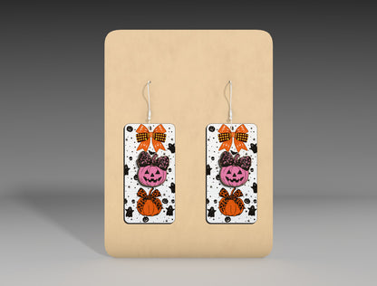 Halloween Rectangle Earrings SVG Bundle 10 Designs for Glowforge xTool