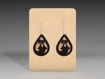 Halloween Teardrop Earrings SVG Bundle 12 Designs for Glowforge xTool LightBurn
