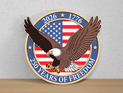 America 250 Door Hanger SVG Bundle for Glowforge and xTool