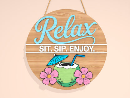 Summer Bar Sign Bundle SVG Laser Cut File for Glowforge and xTool