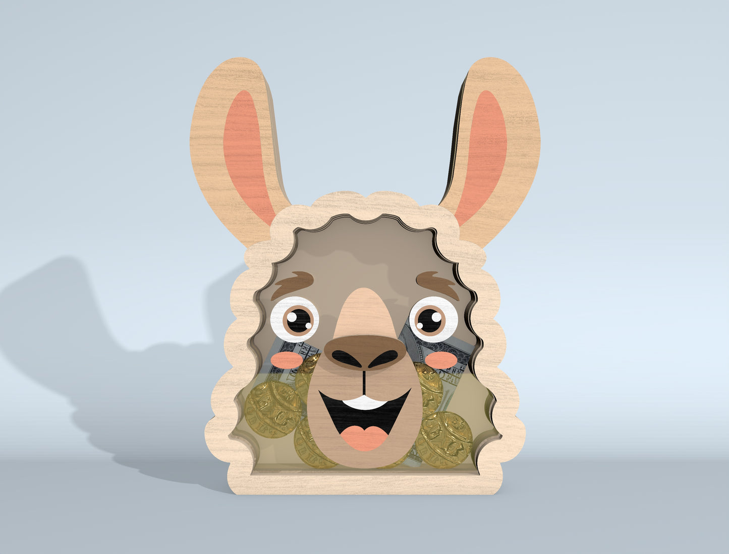 Animal Piggy Bank SVG Bundle Laser Cut File for xTool and Glowforge
