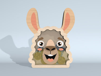 Animal Piggy Bank SVG Bundle Laser Cut File for xTool and Glowforge