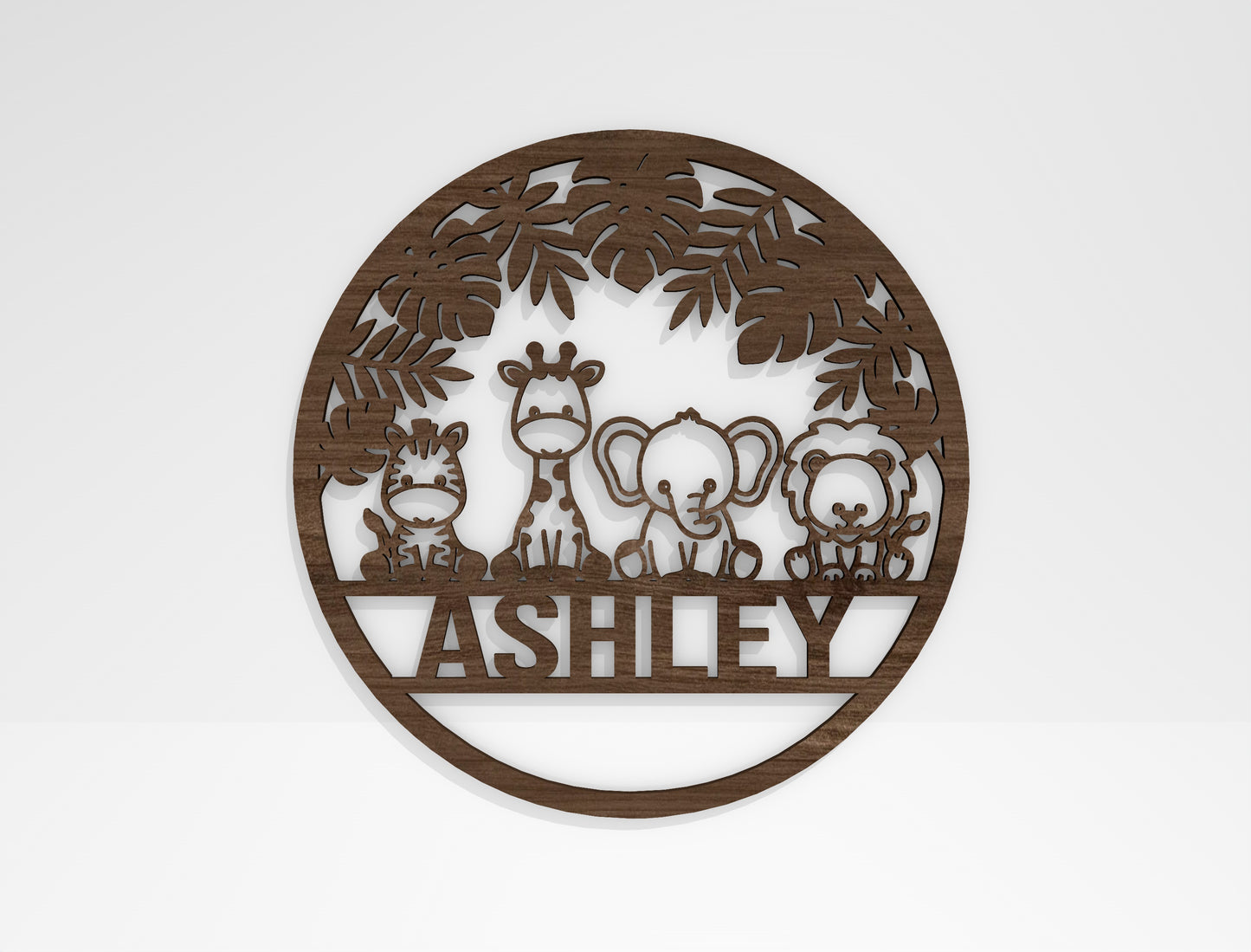 Animal Name Sign SVG Bundle Laser Cut File for Glowforge and xTool