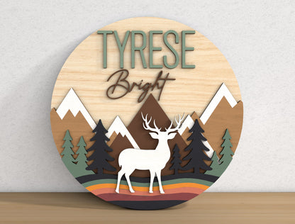 Personalized Nursery Sign SVG Bundle for xTool Glowforge