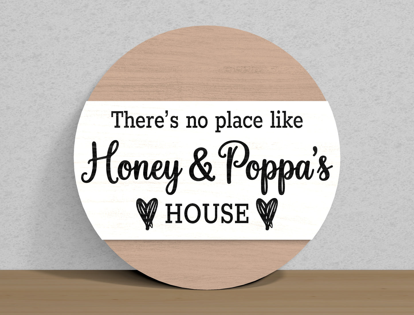 Grandma House Round Welcome Sign SVG Bundle for Glowforge and xTool