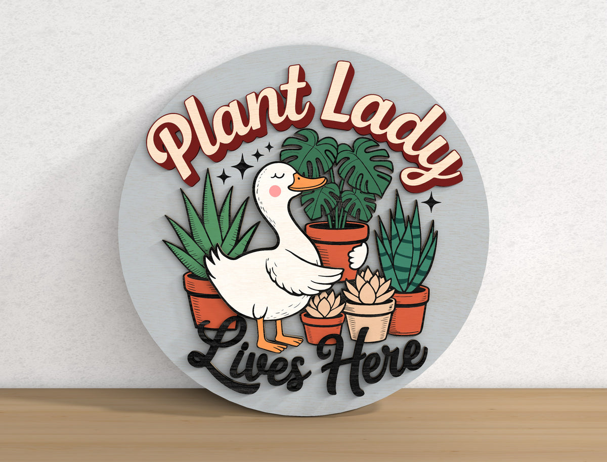Funny Door Sign SVG Bundle 9 Layered Round Signs