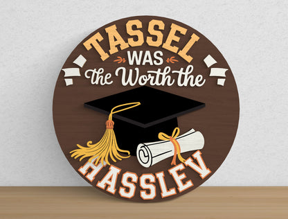 Personalized Graduation Door Decor SVG for Glowforge and LightBurn