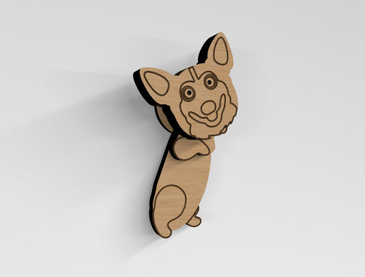 Rolling Dog Magnet SVG Bundle for Glowforge and LightBurn