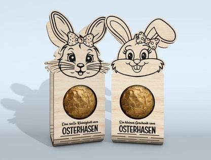 Easter Bunny Chocolate Holder SVG Bundle 18 Designs for Glowforge