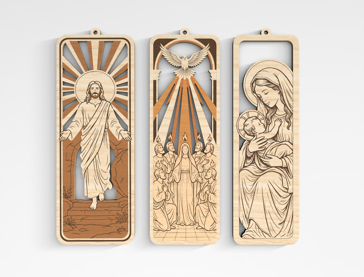 Christian Wooden Bookmark SVG Bible Laser Cut File
