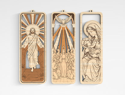 Christian Wooden Bookmark SVG Bible Laser Cut File