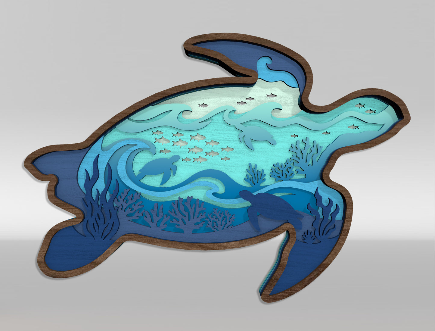 Summer Ocean SVG Bundle – 20 Multilayer Laser Cut Files for Glowforge, xTool & LightBurn